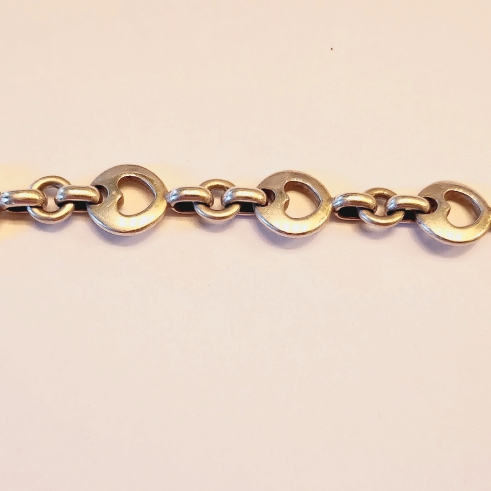 Tiffany & Co. Stencel Heart Link Bracelet